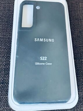 Samsung S22 Silicone Case - Black Silicone Finish
